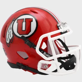 Utah Utes NCAA Mini Speed Football Helmet Radiant Red - NCAA