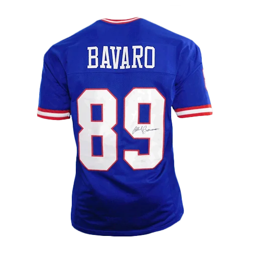 Mark Bavaro Signed Pro Edition Football Jersey Blue (JSA)