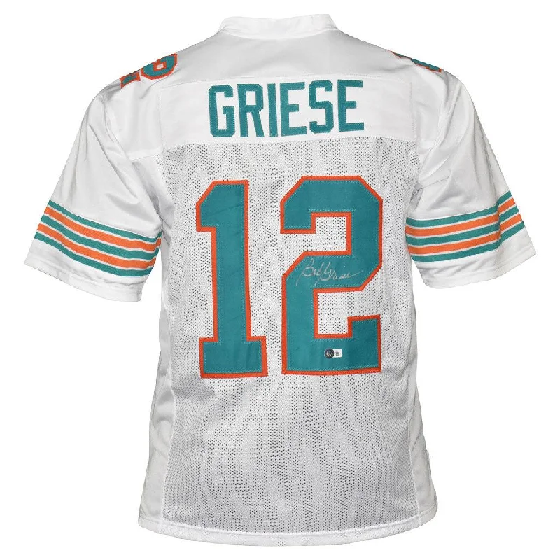 Bob Griese Signed Pro-Edition White Football Jersey (Beckett)