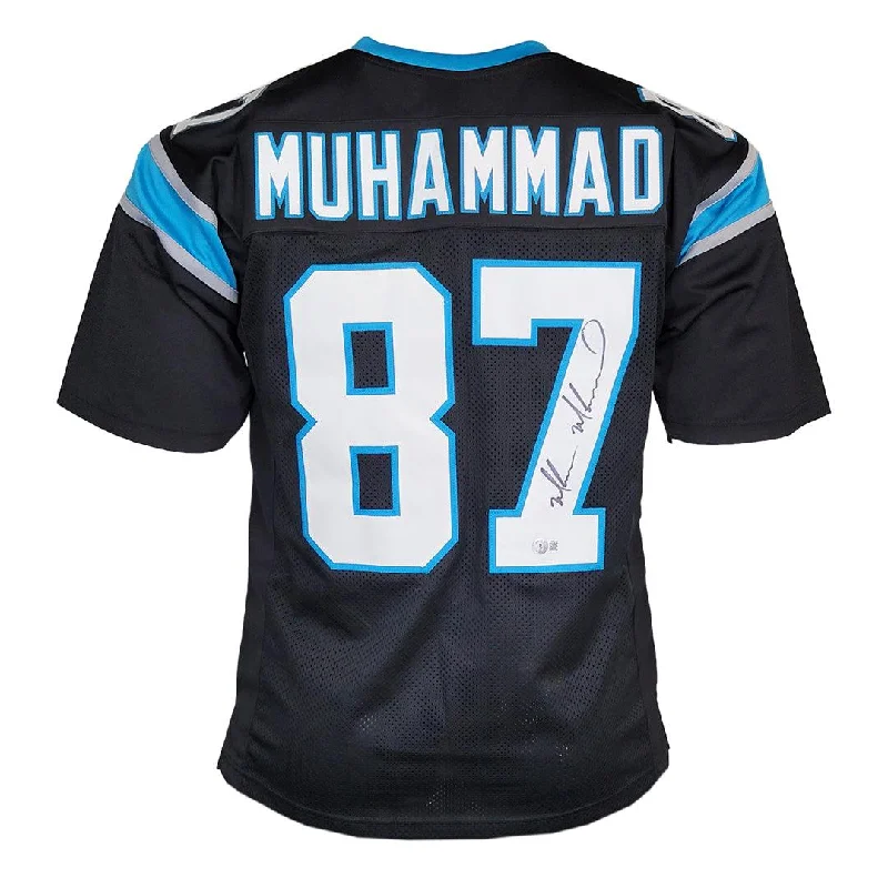 Muhsin Muhammad Signed Carolina Black Football Jersey (Beckett)