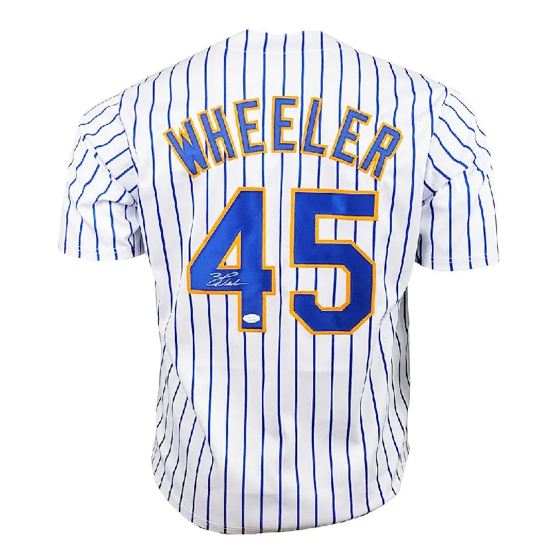 Zack Wheeler Signed New York Pinstripe Baseball Jersey (JSA)