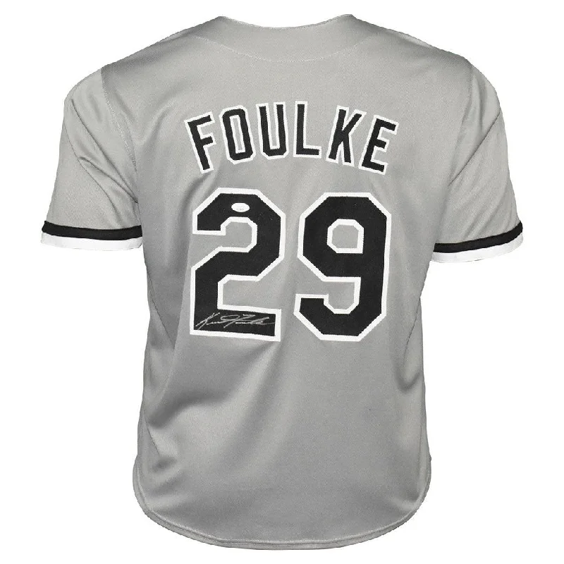 Keith Foulke Signed Chicago Grey Baseball Jersey (JSA)