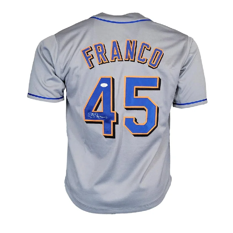 John Franco Signed New York Grey Baseball Jersey (JSA)