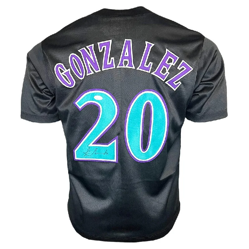 Luis Gonzalez Signed Arizona Black Baseball Jersey (JSA)