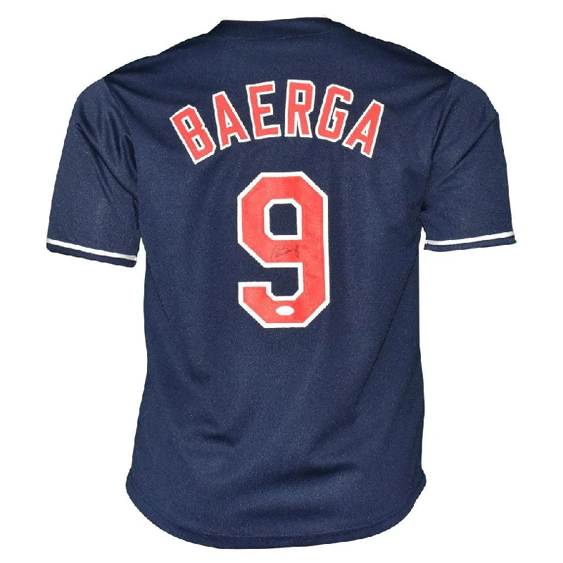 Carlos Baerga Signed Cleveland Blue Baseball Jersey (JSA)