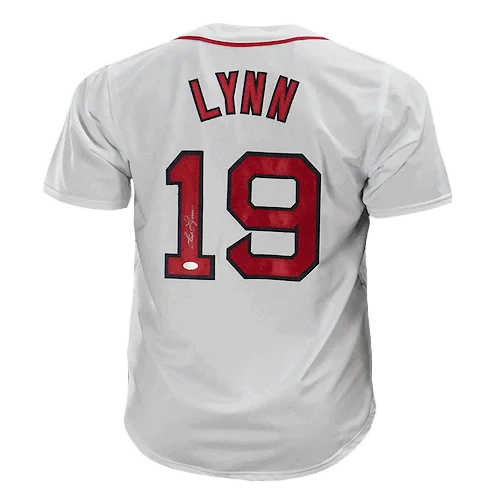 Fred Lynn Autographed Throwback Pro Style Baseball Jersey White (JSA)