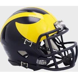 Michigan Wolverines Mini Speed Football Helmet - NCAA