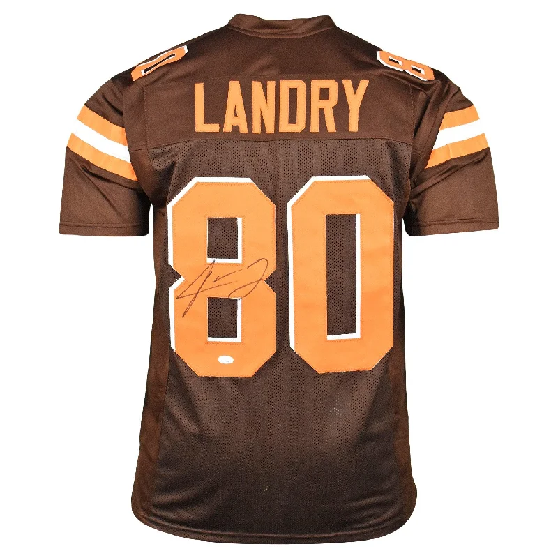 Jarvis Landry Signed Pro-Edition Brown Football Jersey (JSA)