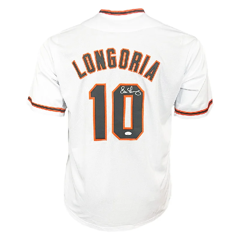 Evan Longoria Signed San Francisco White Baseball Jersey (JSA)