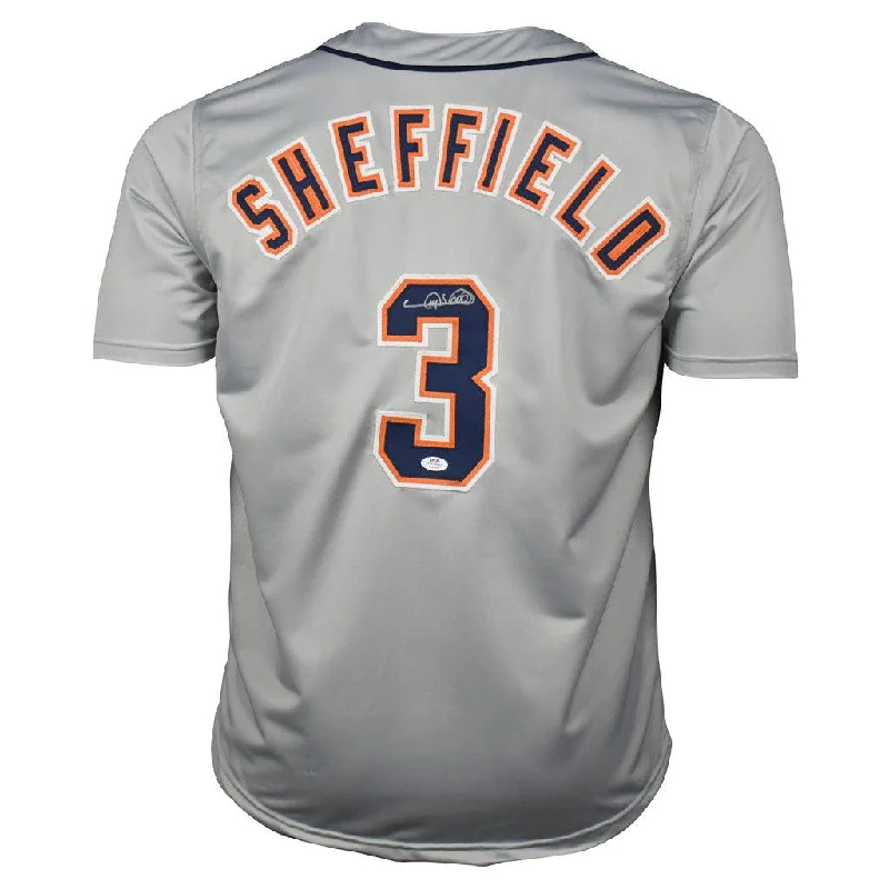 Gary Sheffield Signed Detroit Grey Baseball Jersey (PSA)