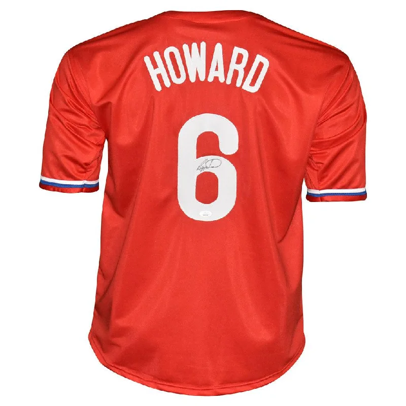 Ryan Howard Signed Philadelphia Red Baseball Jersey (JSA)