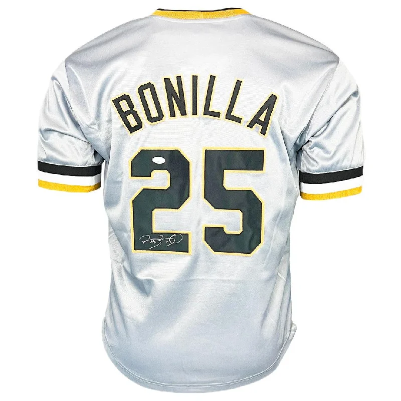 Bobby Bonilla Signed Pittsburgh Grey Baseball Jersey (JSA)