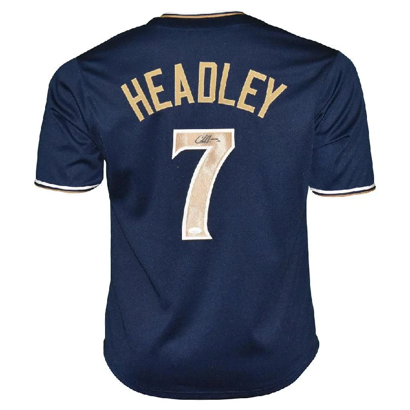 Chase Headley Signed San Diego Blue Baseball Jersey (JSA)