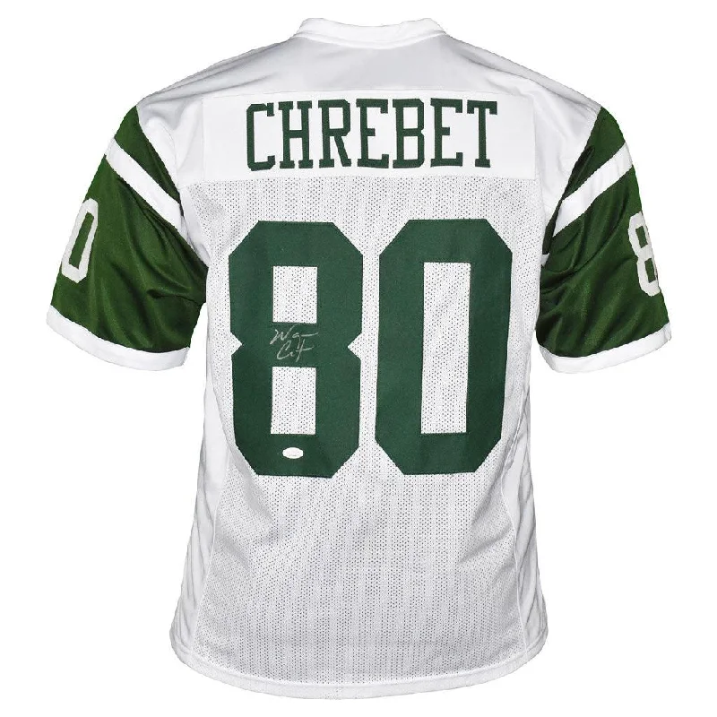 Wayne Chrebet Signed New York Pro White Football Jersey (JSA)