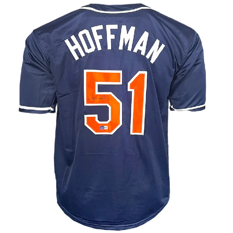 Trevor Hoffman Signed San Diego Blue Baseball Jersey (Beckett)