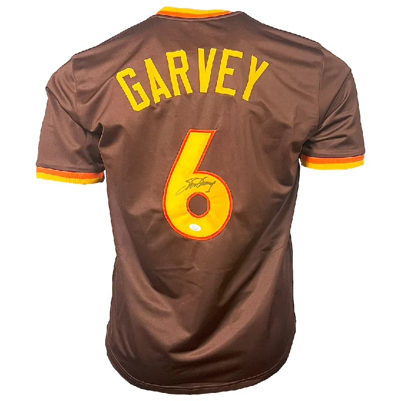 Steve Garvey Signed San Diego Brown Baseball Jersey (JSA)