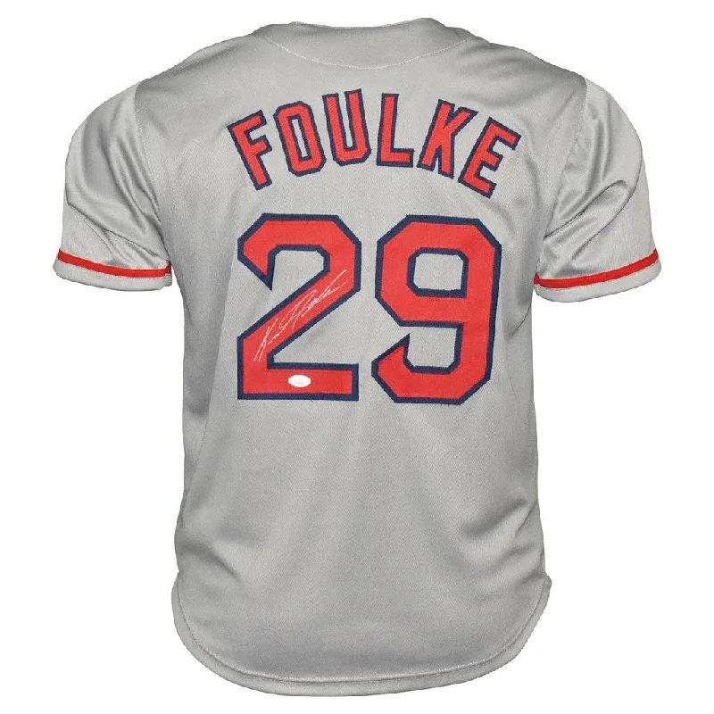 Keith Foulke Signed Boston Grey Baseball Jersey (JSA)