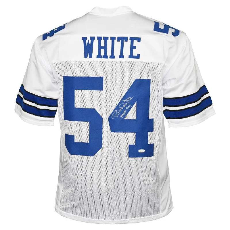 Randy White Signed HOF 94 Inscription Dallas Pro White Football Jersey (JSA)