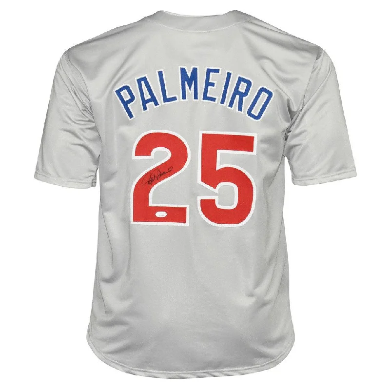 Rafael Palmeiro Signed Chicago Grey Baseball Jersey (JSA)