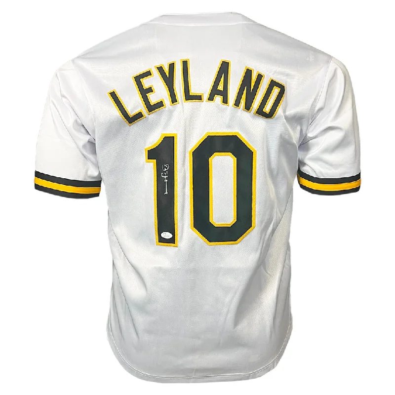 Jim Leyland Signed Pittsburgh White Baseball Jersey (JSA)