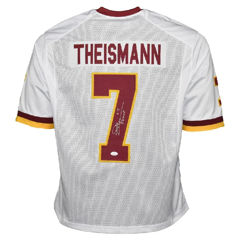 Joe Theismann Signed 83 MVP Inscription Washington Pro White Football Jersey (JSA)