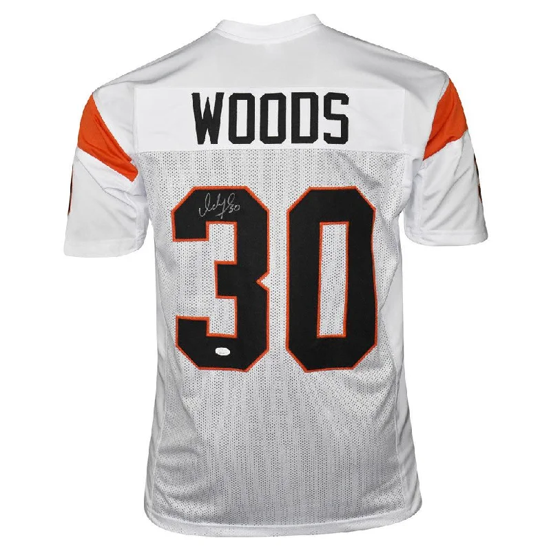 Ickey Woods Signed Cincinnati Pro White Football Jersey (Beckett )