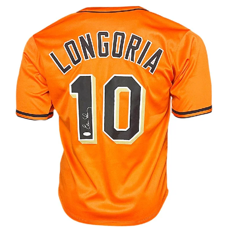 Evan Longoria Signed San Francisco Orange Baseball Jersey (JSA)