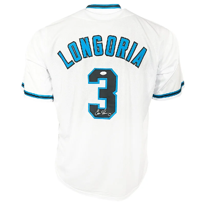 Evan Longoria Signed Arizona White Baseball Jersey (JSA)