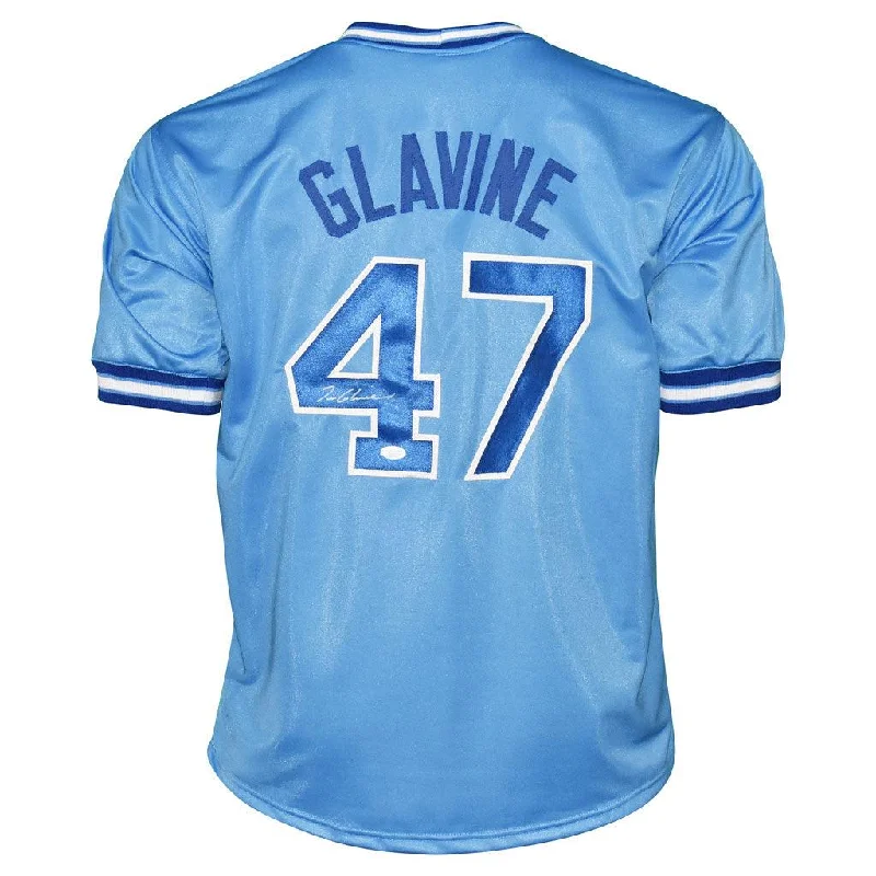 Tom Glavine Signed Atlanta Light Blue Baseball Jersey (JSA)