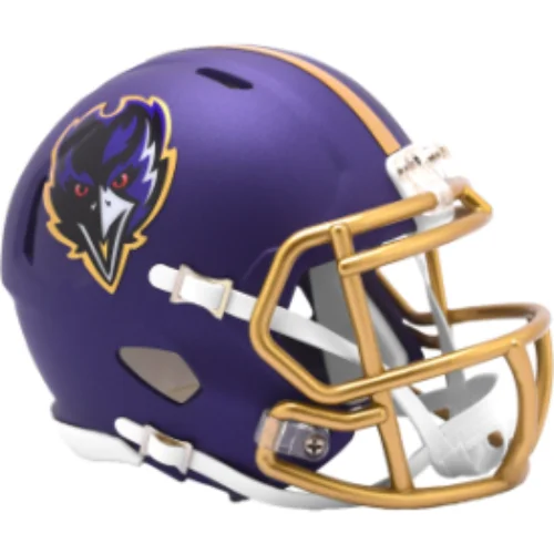 Baltimore Ravens NFL Mini Speed Football Helmet 2024 On-Field Alternate