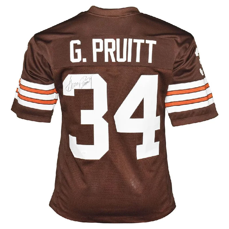 Greg Pruitt Signed Cleveland Pro Brown Football Jersey (JSA)