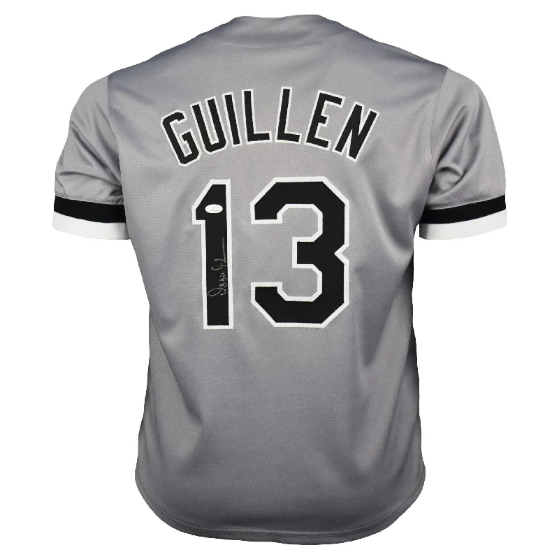 Ozzie Guillen Signed Chicago Pro-Edition Gray Baseball Jersey (JSA)