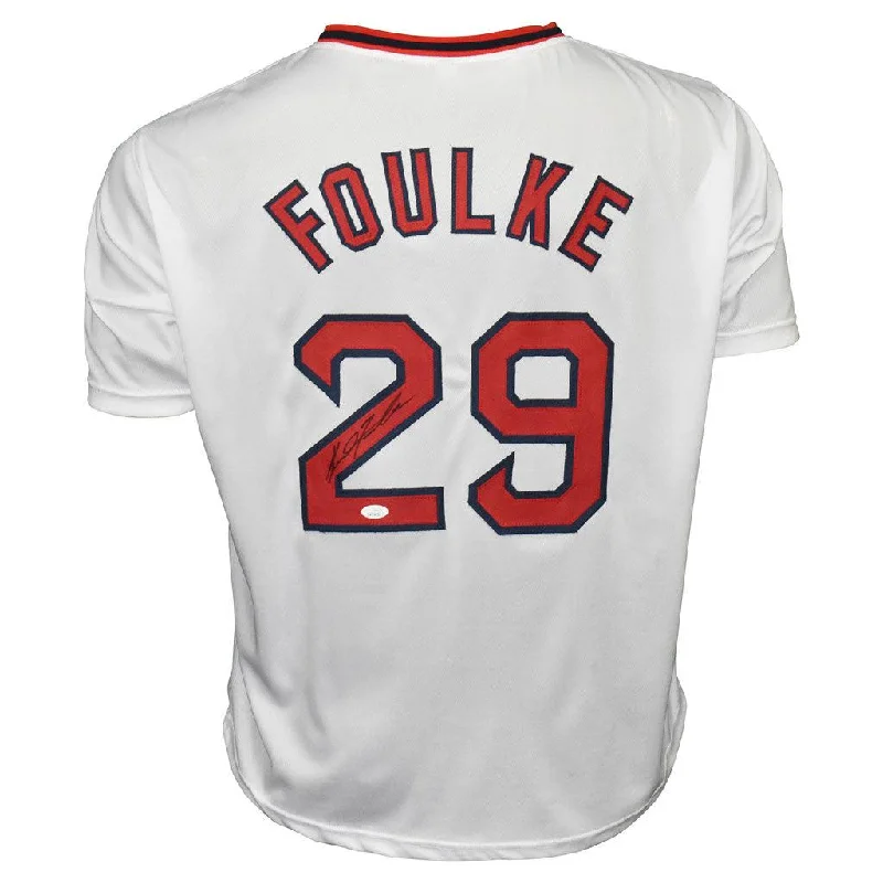 Keith Foulke Signed Boston White Baseball Jersey (JSA)