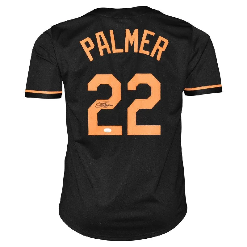 Jim Palmer Signed Baltimore Black Baseball Jersey (JSA)