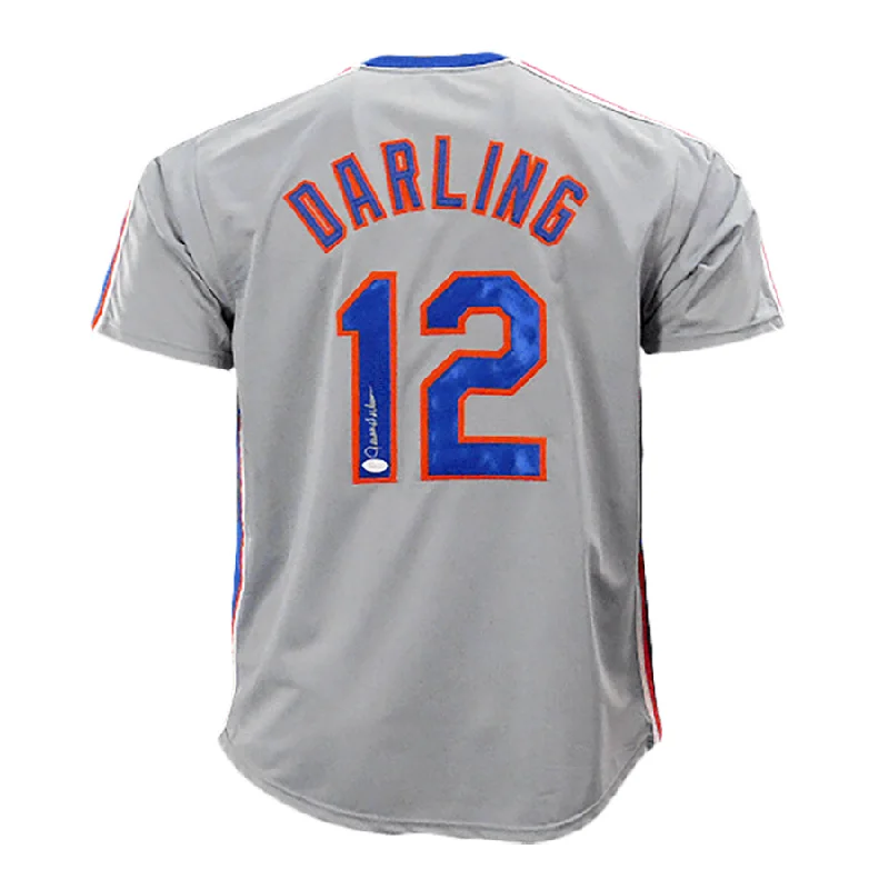 Ron Darling Signed New York Grey Baseball Jersey (JSA)