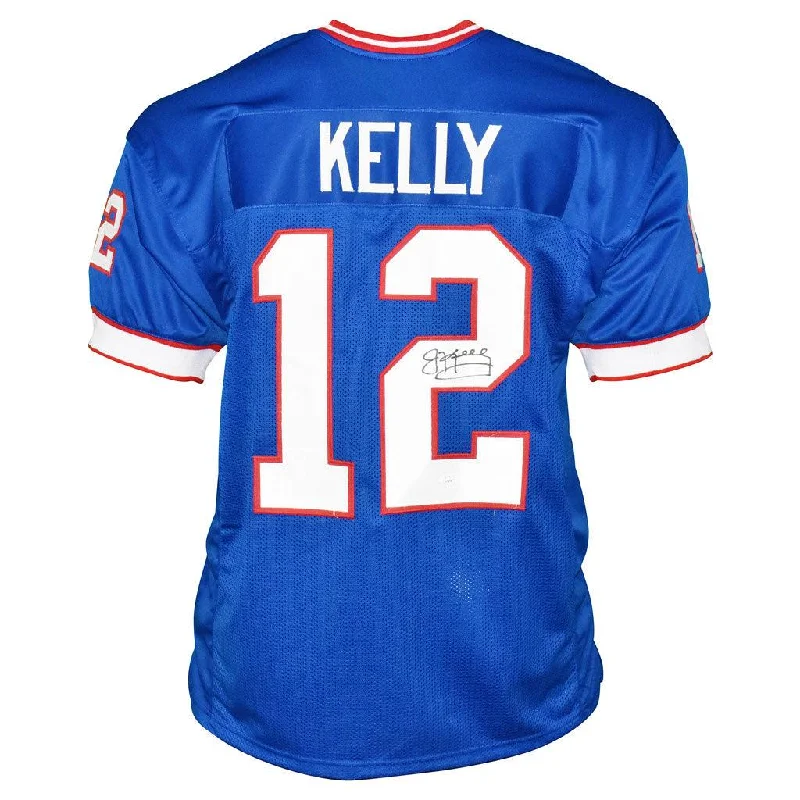 Jim Kelly Signed Buffalo Pro Blue Football Jersey (Beckett)