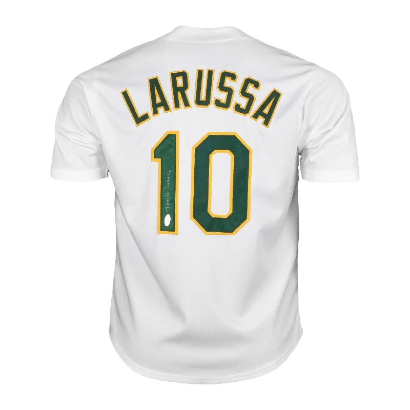 Tony LaRussa Signed Oakland White Jersey (JSA)