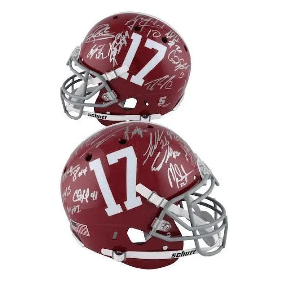 Alabama Crimson Tide Signed Dynasty Legends Helmet 21 Sigs COA Henry Ingram