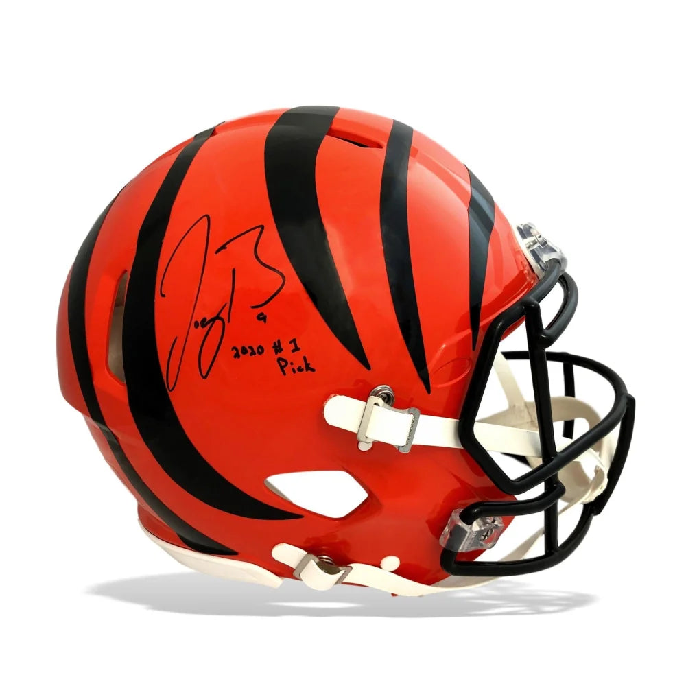 Joe Burrow Signed Inscribed 2020 #1 Pick Cincinnati Bengals Authentic FS Helmet COA