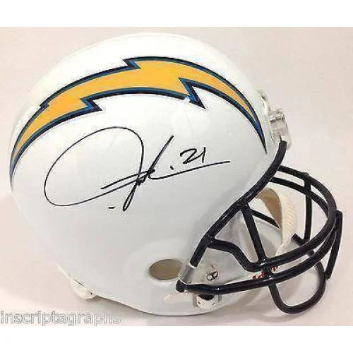 Ladainian Tomlinson Signed Chargers Helmet COA JSA San Diego Autographed