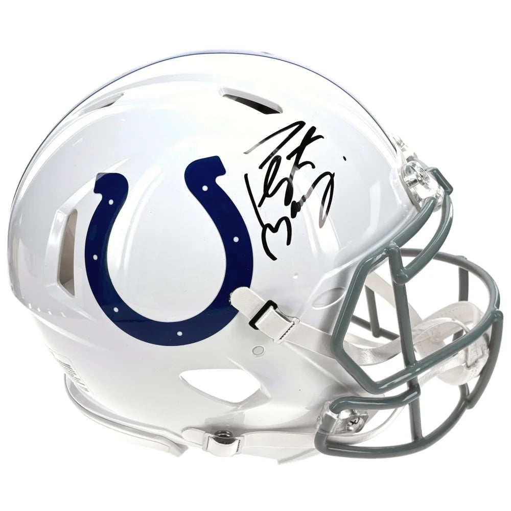 Peyton Manning Autographed Indianapolis Colts Full Size Authentic Speed Helmet COA Signed