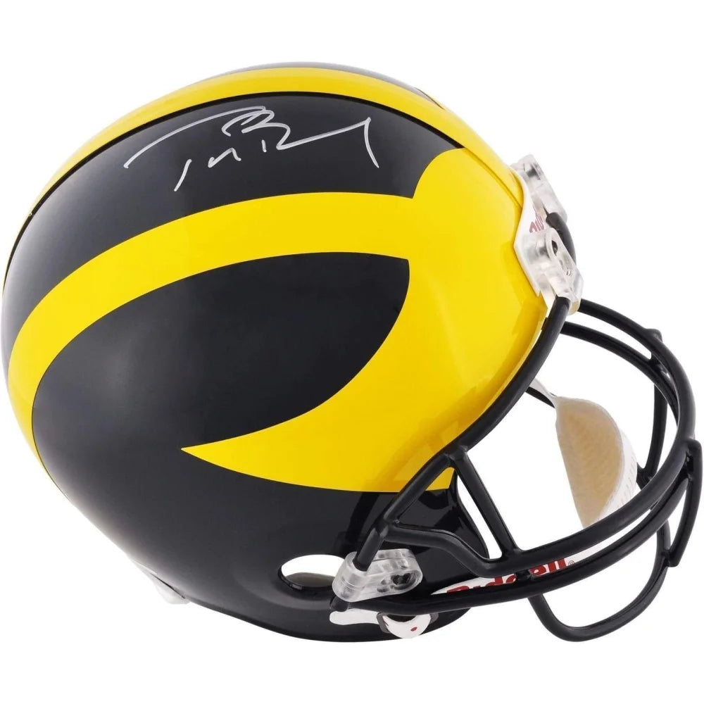 Tom Brady Signed Michigan Wolverines Fs Helmet COA Tristar Steiner Autograph